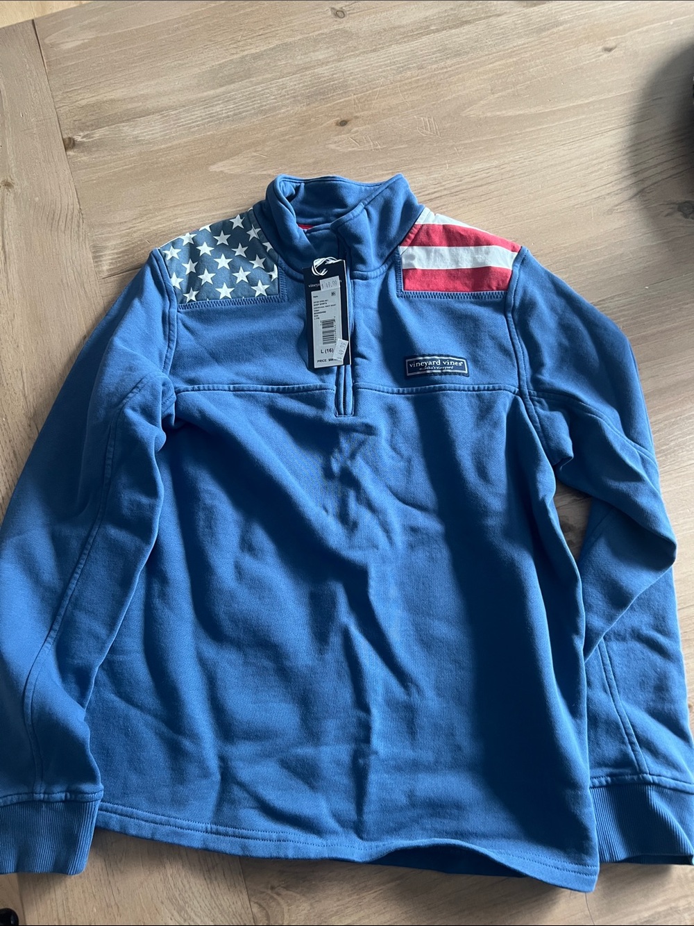 Vineyard Vines Boys Blue Quarter-zip Pull Over